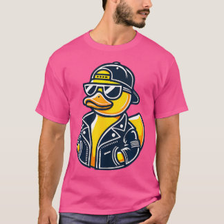 Cool Rubber Duck Costume Gangster Style Funny Hip  T-Shirt
