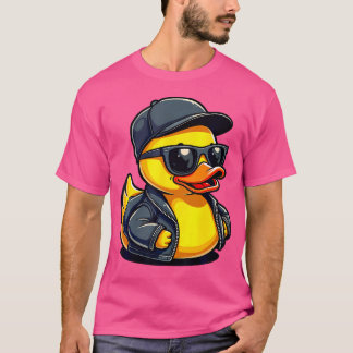 Cool Rubber Duck Costume Gangster Style Funny Hip  T-Shirt