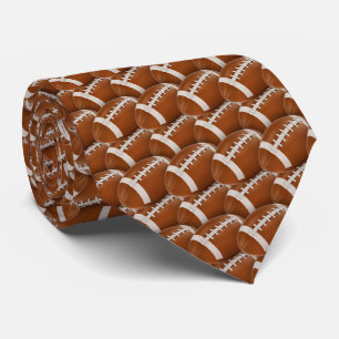 Cool Rugby   American Football Pattern Tie