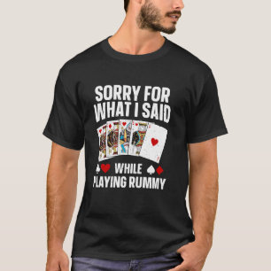 Cool Rummy Design For Men Women Card Game Gin Rumm T-Shirt