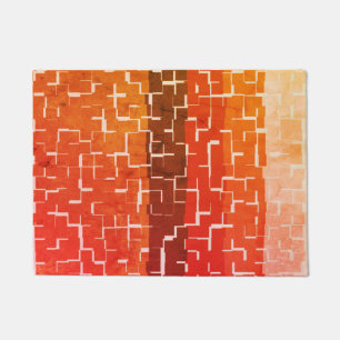 Cool Rustic Autumn Colours Doormat