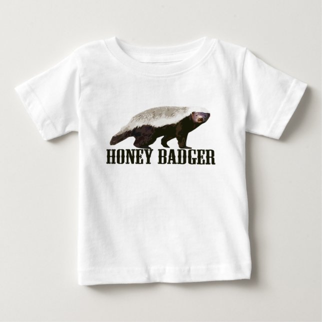 Cool Rustic Honey Badger Baby T-Shirt (Front)