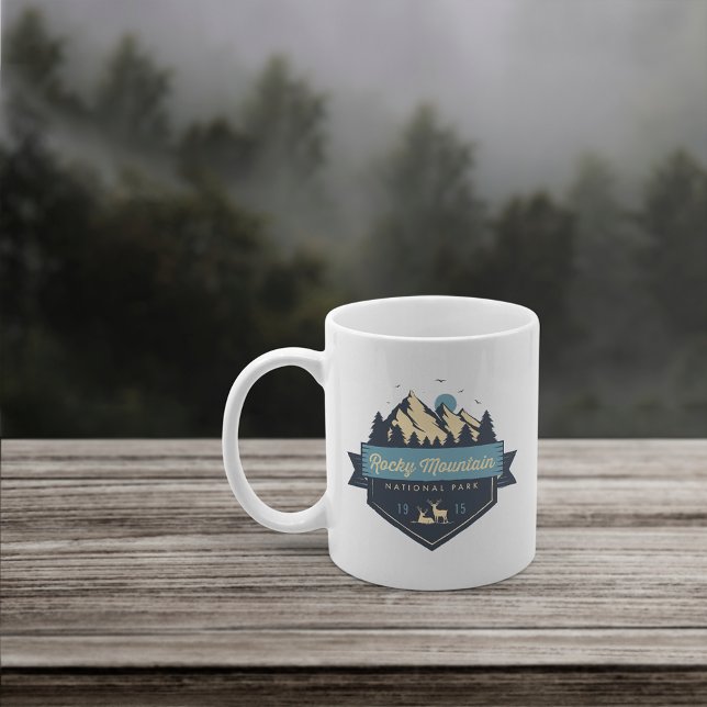 Cool Rustic Rocky Mountain National Park Coffee Mug (Creator Uploaded)