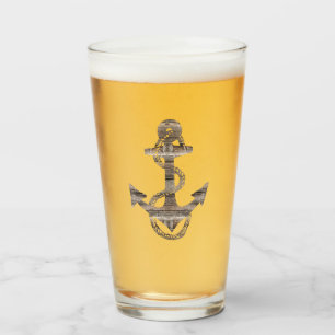 cool rustic wooden ANCHOR + ROPE Glass