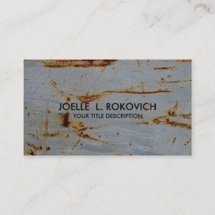 Cool Rusty Grunge Generic Business Card Template