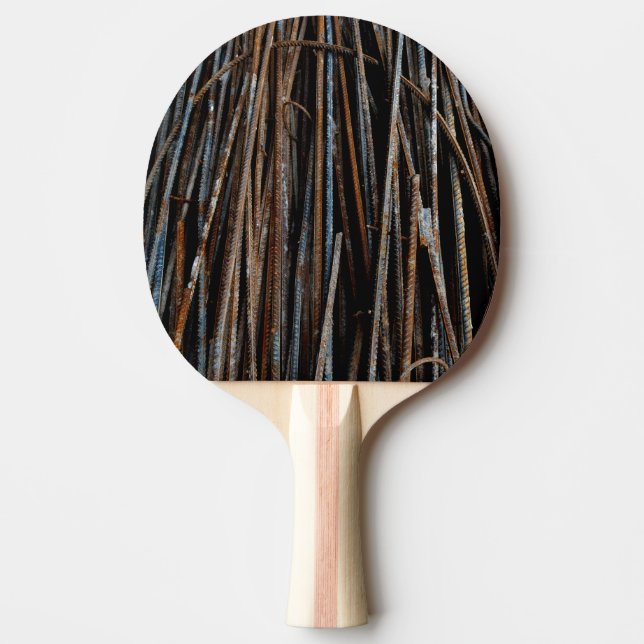 Cool Rusty Industrial Bars Ping Pong Paddle (Front)