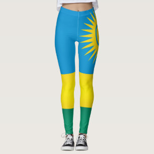 Cool Rwanda Flag Fashion Leggings