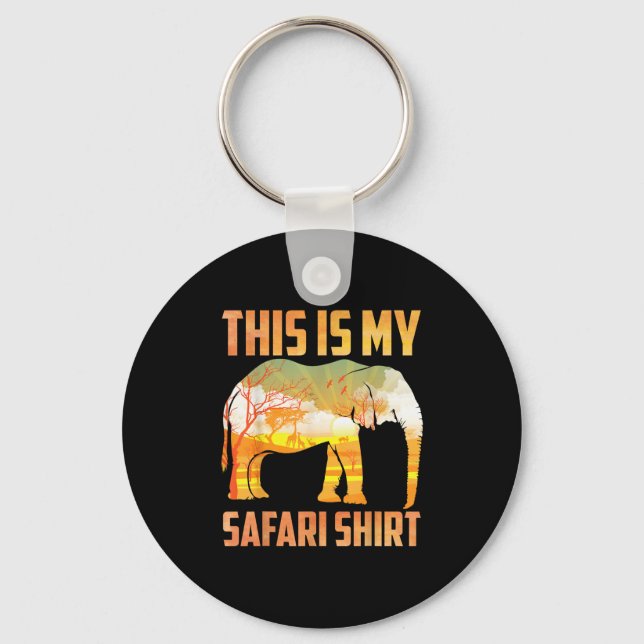 Cool Safari Costume For Men Women Kids Adult Afric Key Ring (Front)