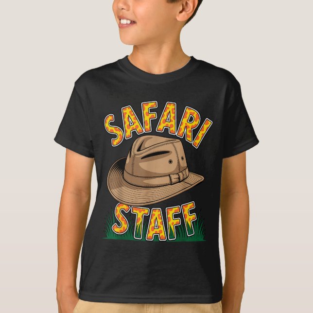 Cool Safari Costume For Men Women Kids Adult Afric T-Shirt (Front)