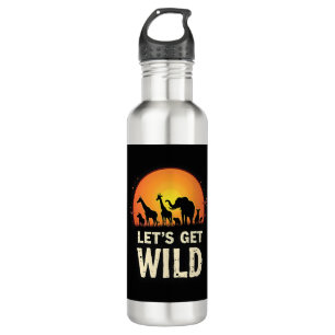 Cool Safari Design For Men Women Kids Safari Anima 710 Ml Water Bottle