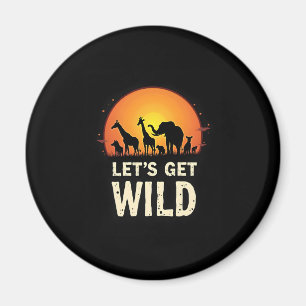 Cool Safari Design For Men Women Kids Safari Anima Magnet