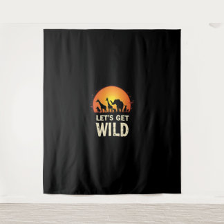 Cool Safari Design For Men Women Kids Safari Anima Tapestry