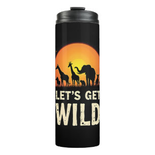 Cool Safari Design For Men Women Kids Safari Anima Thermal Tumbler