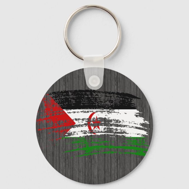 Cool Sahrawi flag design Key Ring (Front)
