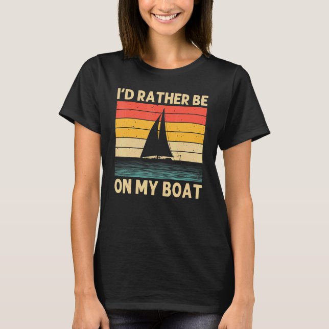 Cool Sailing For Men Women Boating Nautical Sail B T-Shirt (Front)