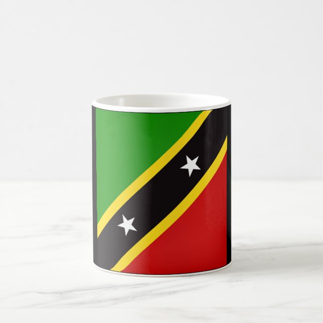Cool Saint Kitts And Nevis Flag Coffee Mug (Center)
