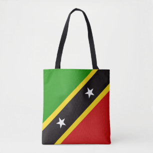 Cool Saint Kitts And Nevis Flag Fashion Tote Bag