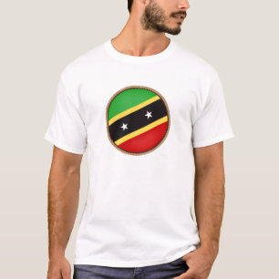 Cool Saint Kitts and Nevis Flag Seal T-Shirt