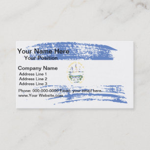 Cool Salvadoran flag design Business Card