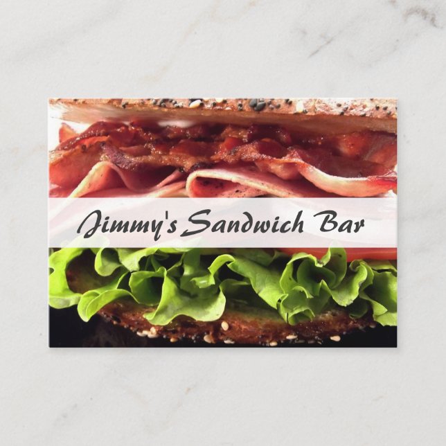 Cool Sandwich Store - Business Card (Front)