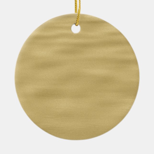 Cool Sandy Beach Look Ceramic Tree Decoration (Front)