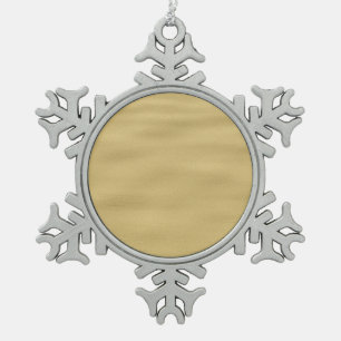 Cool Sandy Beach Look Snowflake Pewter Christmas Ornament