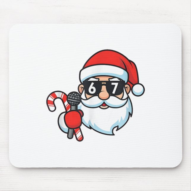 Cool Santa 67 Christmas  Mouse Mat (Front)