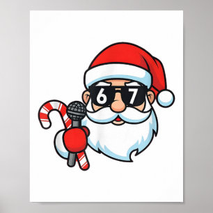 Cool Santa 67 Christmas Poster