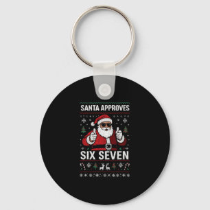 Cool Santa Approves 67 Funny Christmas Sweater Hol Key Ring