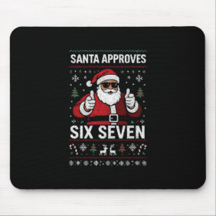 Cool Santa Approves 67 Funny Christmas Sweater Hol Mouse Mat