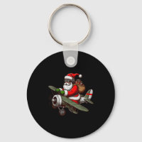 Cool Santa Claus Flying Airplane Pajama Christmas