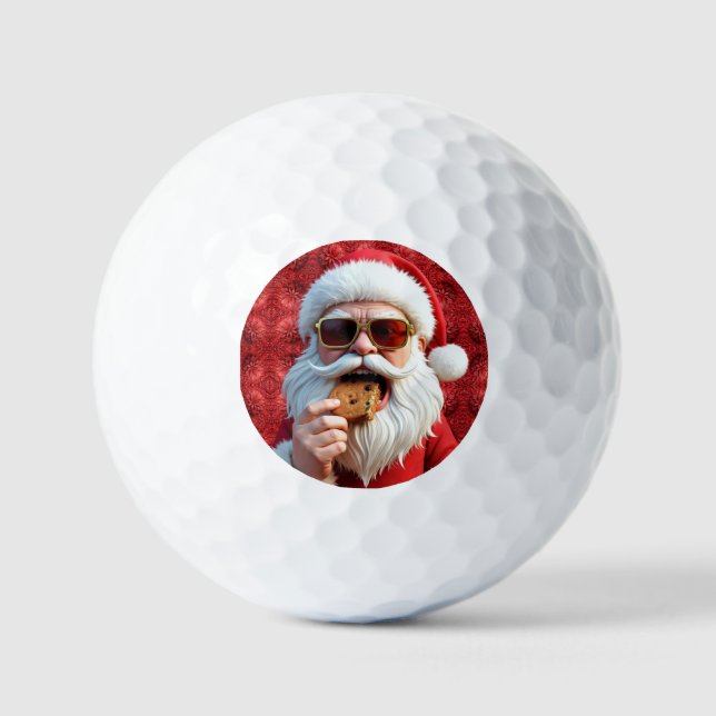 Cool Santa Claus Golf Balls (Front)