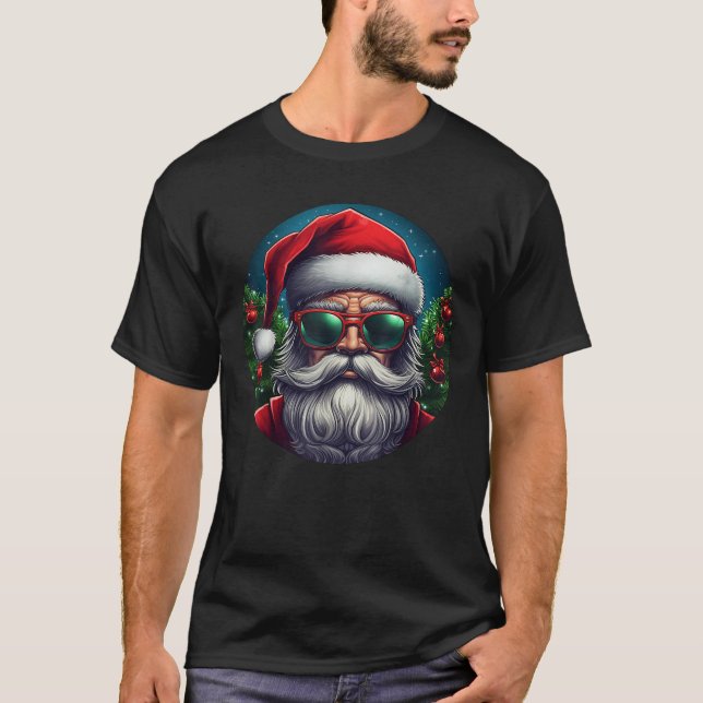 Cool Santa Claus  T-Shirt (Front)