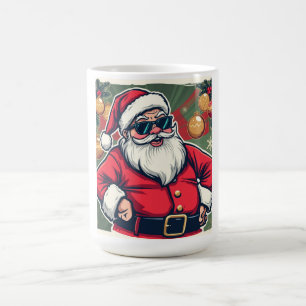 Cool Santa Claus with Trendy Sunglasses Coffee Mug