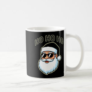 Cool Santa In Black Hat Sungles Graphic 2  Coffee Mug