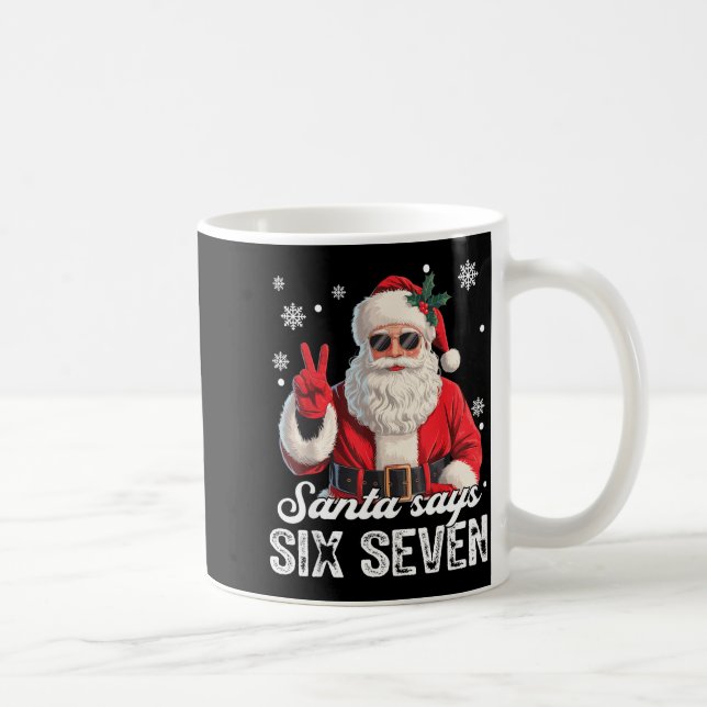 Cool Santa Says 67 Meme Funny Christmas Xmas Men W Coffee Mug (Right)