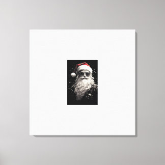"Cool Santa" Stretched Canvas Print