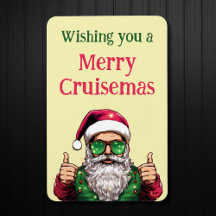 Cool Santa Wishing You A Merry Cruisemas