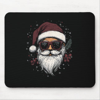 Cool Santa with Sunglasses Christmas Mouse Mat