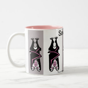 Cool  Save BATS - Endangered animal graphic - Two-Tone Coffee Mug