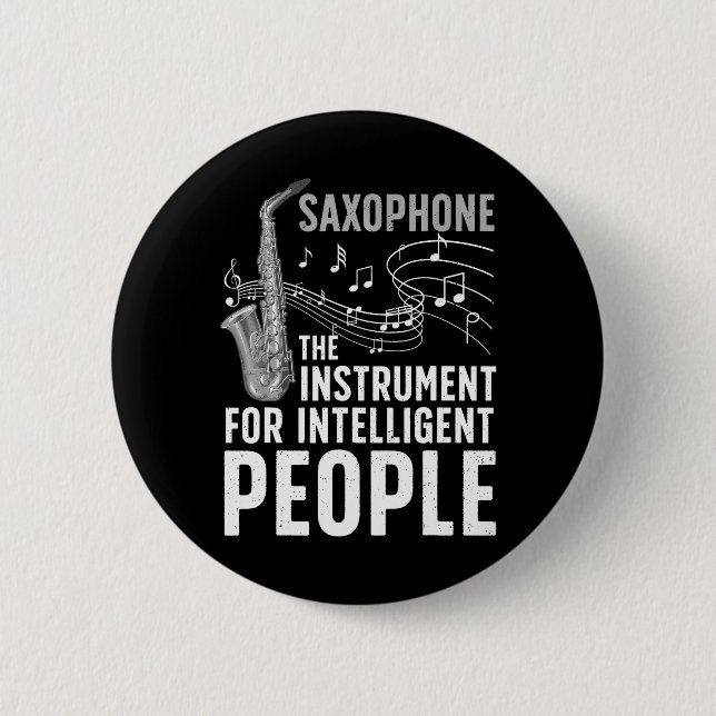 Cool Saxophone Art For Sax Saxophone Player 6 Cm Round Badge (Front)