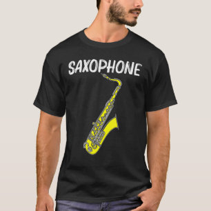 Cool Saxophone For Men Women Jazz Player Marching  T-Shirt