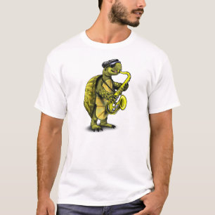 Cool Saxophone Playing Turtle T-Shirt