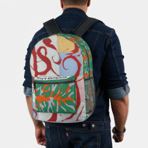 Cool School Backpack, Graffiti Art, personalised Printed Backpack