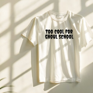 Cool school halloween teachert black ypography T-Shirt
