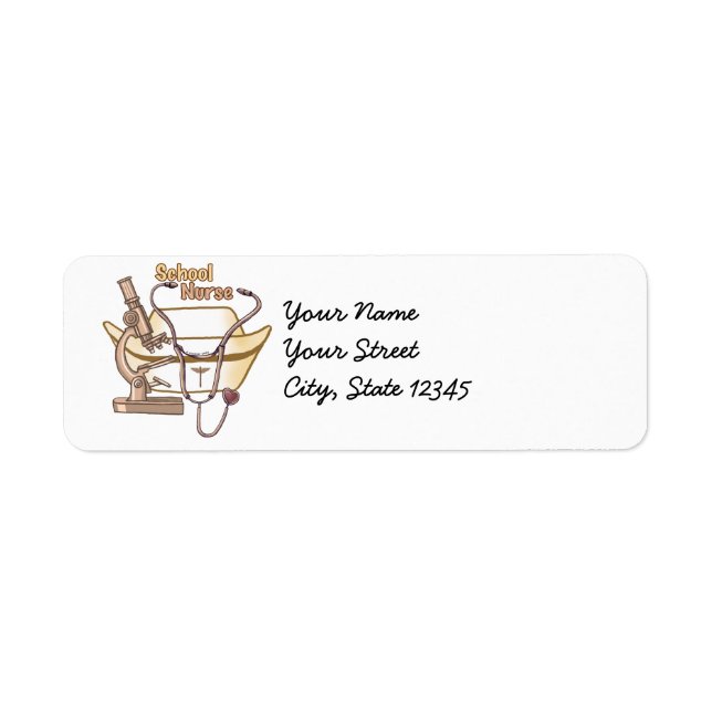 Cool School Nurse address Labels (Front)