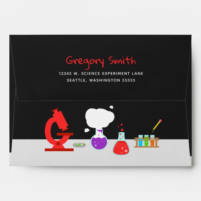 Cool Science Lab Envelope (Back (Top Flap))