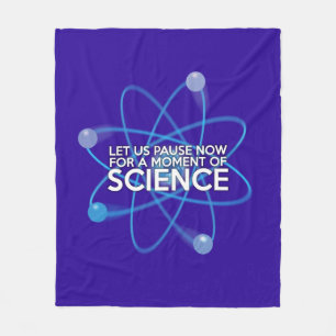 Cool Science Quote Modern Funny Saying Fleece Blanket