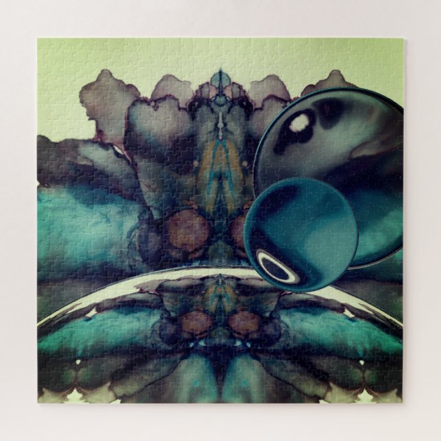 Cool Scifi Landscape Abstract  Jigsaw Puzzle (Horizontal)