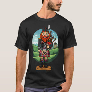 Cool Scottish Nutcracker Bagpes  T-Shirt